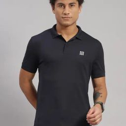Rock.It Navy Blue Regular Fit Polo T-Shirt-image-55