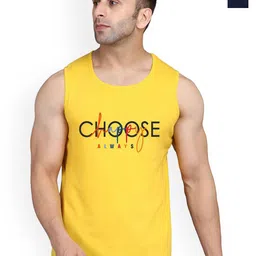 SLOWLORIS Pack Of 2 Typography Printed Scoop Neck Bio-Wash Gym Innerwear Vests-picture-17