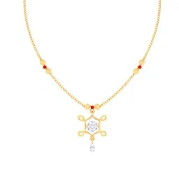 P.C. Chandra Jewellers 14k Yellow Gold Unique With Stone- Necklace-image-61