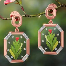 Joyalukkas 18k Gold Captivating Diamond Drop Earrings-image-37