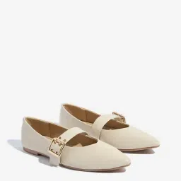 LUNA BLU by Westside Ivory Mary Jane Shoes-image-4