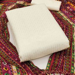 Maroosh Striped Embroidered SequinnedUnstitched Dress Material-image-73