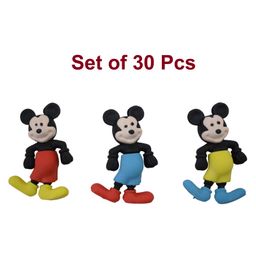 Asera 3D Mickey Mouse Erasers Multicolor - 30 Pieces-image-12