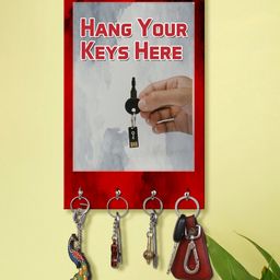999Store Stylish Wood Wall Mount Decorative Key Holder - Hang Your Keys Here-image-92