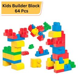 BitFeex Big Building Blocks for Kids Educational Builders Building Blocks, Best Gift Toy, Block Game for Kids Multicolor - 64 Pieces-29