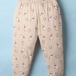 Ollypop Interlock Knit Full Length Lounge Pant with Bowling Print - Tint-image-77