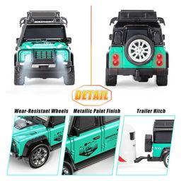 Magicwand Pack of 1 R/c Rechargeable Type-C Charging2-in-1 Miniature Defender with Trailer & Led Lights 1 Random Color Will be Shipped image 2