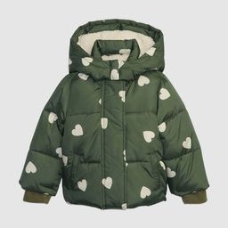 GAP Girls Relaxed Fit Conversational Heart Printed Puffer Jacket-image-61