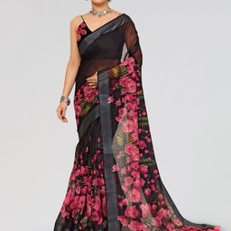 Moda Rapido Floral Zari Saree-image-25