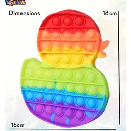 Toyshine Pack of 1 Duck Fidget Popping Sounds Toy - Multicolour image 5