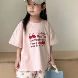 LULU & SKY Kids Typography Pure Cotton Applique T-shirt-picture-24
