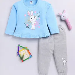 Nottie Planet Girls Printed Top with Pyjamas-image-33