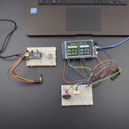 Make a wireless weather station using DHT22 sensor NRF24LO1 module and DS3231 RTC interfacing with Arduino Nano and DUE - KT865Make a wireless weather station using DHT22 sensor NRF24LO1 module and DS3231 RTC interfacing with Arduino Nano and DUE - KT865-10