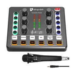 UltraProlink UM1002 Sing Along Pro Portable Bluetooth Audio Mixer Interface, Sound Card for Karaoke-16