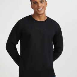 Lee Black Cotton Slim Fit Sweatshirt-image-69