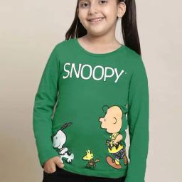 Kidsville Green Cotton Printed Full Sleeves T-Shirt-image-33