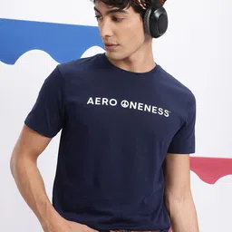 Aeropostale Typography Print Pure Cotton T-shirt-image-20