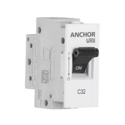 Anchor Ziva/UNO 32 A Single Pole Mini Modular Miniature Circuit Breaker (MCB) White, 68985-55