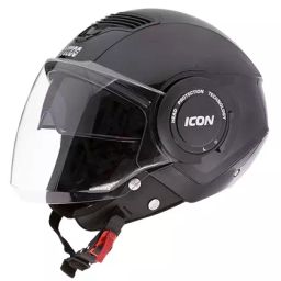 Studds Black Xtra Large (600 mm) Open Face Helmet, Icon-image-31