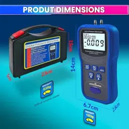 amiciSense Manometer Digital Air Pressure Meter with 12 Selectable Units image 5
