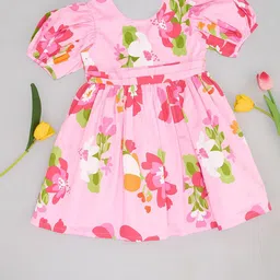 Pantaloons Junior Flutter Sleeve Fit & Flare Dress-picture-47