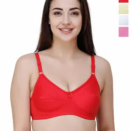 College Girl Pack Of 4 Full Coverage Non Padded Bra-picture-54
