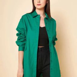 High Star Green Oversized Shirt-image-31
