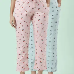 Dreamz by Pantaloons Blue Pink Cotton Printed Pyjamas-image-43
