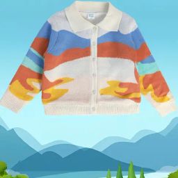 MINIKLUB Kids Multicolor Printed Full Sleeves Sweater-image-31
