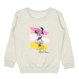 Bodycare Kids Grey Melange Printed Full Sleeves Sweatshirt-image-7