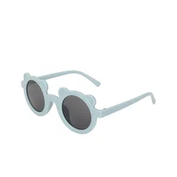 KIDOfash Unisex Kids Round Sunglasses with UV Protected Lens SUN-1601-BLUE-9