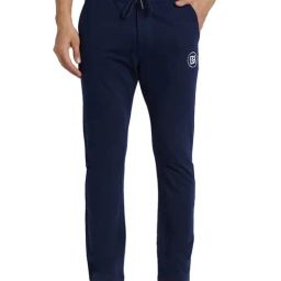 Being Human Navy Blue Cotton Regular Fit Printed Trackpants-picture-39
