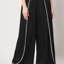 9rasa Black Flared Trousers-picture-13