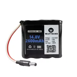 WATTNINE 14.8 V Short Circuit Protection 2600 mAh Lithium Battery-21