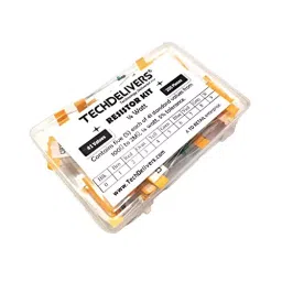 TECHDELIVERS Resistance Kit Box all 41 Value type Carbon film Resistors Kit 1/4 W (Pack of 250)-31