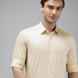 Arrow Manhattan Slim Fit Opaque Printed Pure Cotton Formal Shirt-image-67