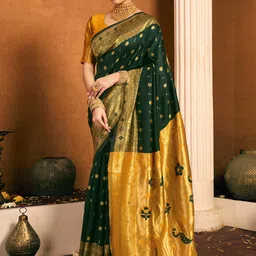 KALINI Woven Design Zari Paithani Saree-picture-48