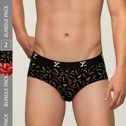 XYXX Pack of 2 Printed Shuffle IntelliSoft Antimicrobial Briefs-picture-45