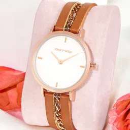 JOKER & WITCH Women Dial & Leather Bracelet Style Straps Analogue Watch AMWW1069-image-80