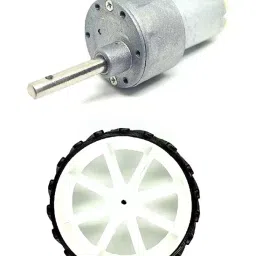 Invento 12v 10 Kg-cm 100 RPM Side Shaft High Torque Geared DC Motor-image-50