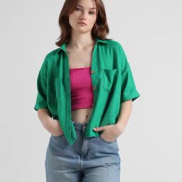 Only Green Regular Fit Shirt-image-79