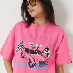 Bewakoof Heavy Duty Graphic Printed Cotton Boxy Crop Top-image-62