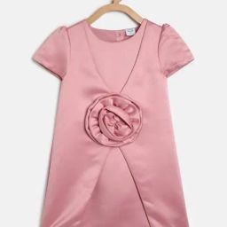 MINIKLUB Kids Pink Applique Dress-image-55
