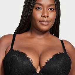 Victoria's Secret Dream Angels Plus Size Floral Lace Push-Up Bra With All Day Comfort-29