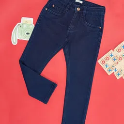 Pantaloons Junior Solid Jeans - Navy Blue-picture-34