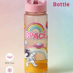 ZOE Freezer Safe & Leak Proof Sipper Water Bottle Pink - 700 ml-image-32