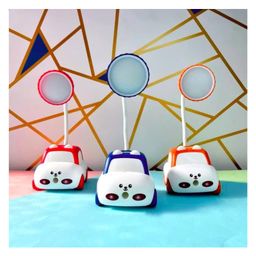 YAMAMA Study Lamp For Kids Cartoon Animal Car Rechargeable Desk Table Lamp 3 In 1 Study Desk LED Lamp With Sharpener And Pen Holder Electric Table Lamp Adjustable Study Desk Lamp For Study Room Home Office - (Pack of 1 - Design And Color May Vary)-picture-2