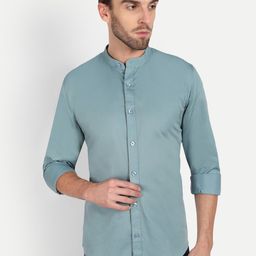 MEGHZ Men Slim Fit Opaque Casual Shirt-image-90