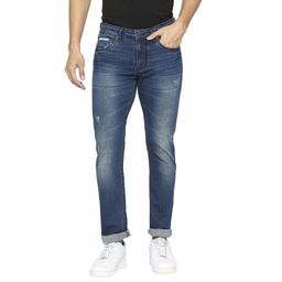 Being Human Men Slim Fit Low Distress Heavy Fade Jeans-picture-25