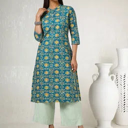 Soch Women Printed Thread Work Kurta-image-10